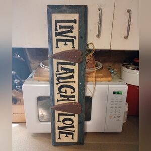 Vintage Handmade Country Live Laugh Love Wall Decor